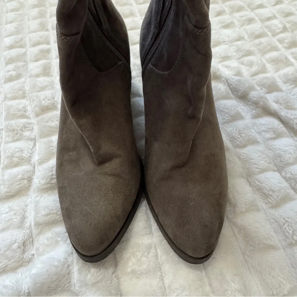 Banana Republic 8 Green Suede Over the Knee‎ Boots ~ Boho Festival Western